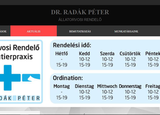Dr. Radák Péter - Állatorvosi rendelő
